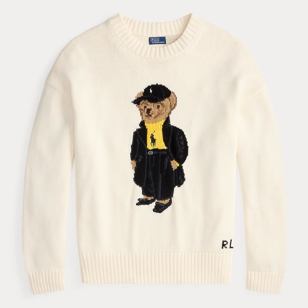 Ralph Lauren Cream Bear Sweater for women